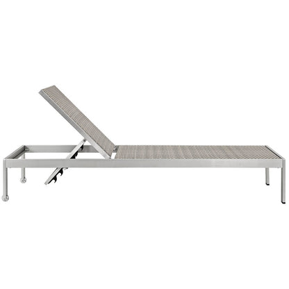 Shore Outdoor Patio Aluminum Chaise Set of 4 - Default Title