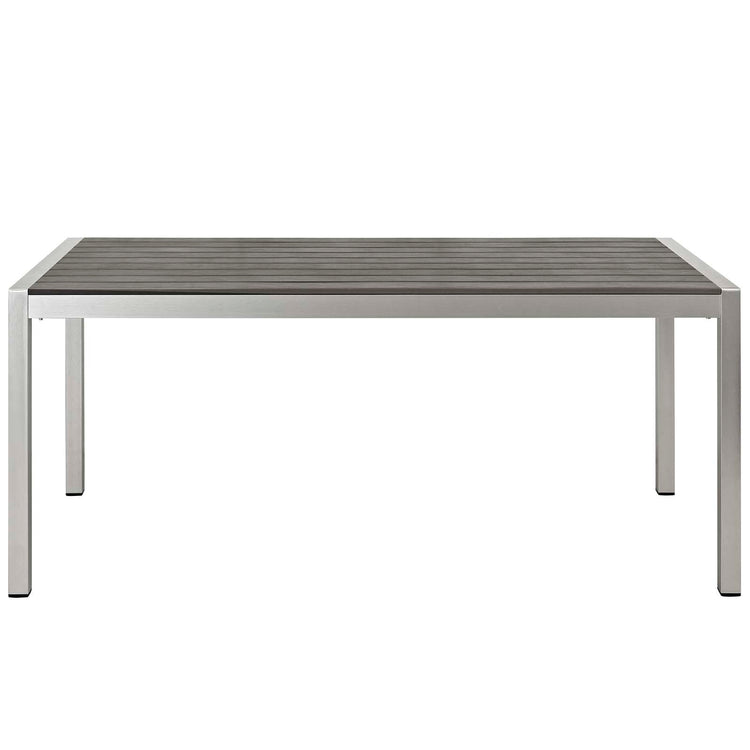 Shore 3 Piece Outdoor Patio Aluminum Dining Set - Default Title