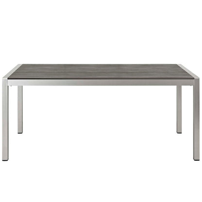 Shore 3 Piece Outdoor Patio Aluminum Dining Set - Default Title
