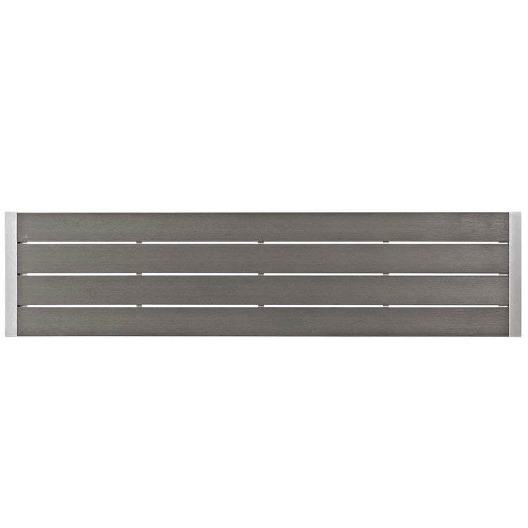 Shore 3 Piece Outdoor Patio Aluminum Dining Set - Default Title