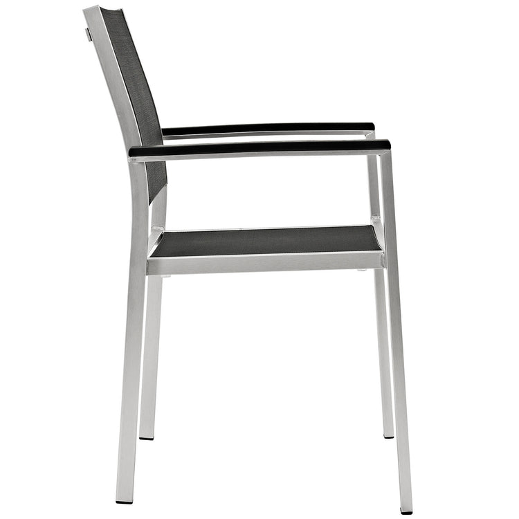 Shore 5 Piece Outdoor Patio Aluminum Dining Set - Default Title