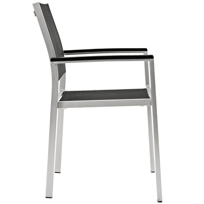 Shore 7 Piece Outdoor Patio Aluminum Dining Set - Default Title