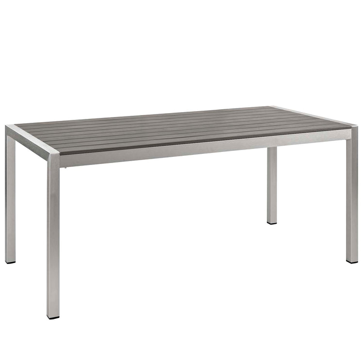 Shore 9 Piece Outdoor Patio Aluminum Dining Set - Default Title
