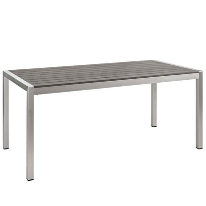 Shore 9 Piece Outdoor Patio Aluminum Dining Set - Default Title