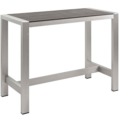 Shore 7 Piece Outdoor Patio Aluminum Dining Set - Default Title