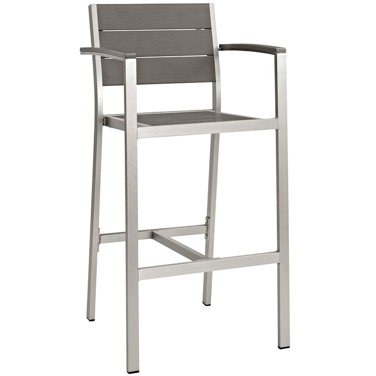 Shore 5 Piece Outdoor Patio Aluminum Dining Set - Default Title