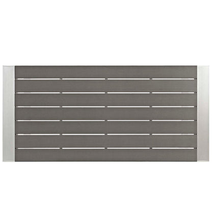 Shore 5 Piece Outdoor Patio Aluminum Dining Set - Default Title