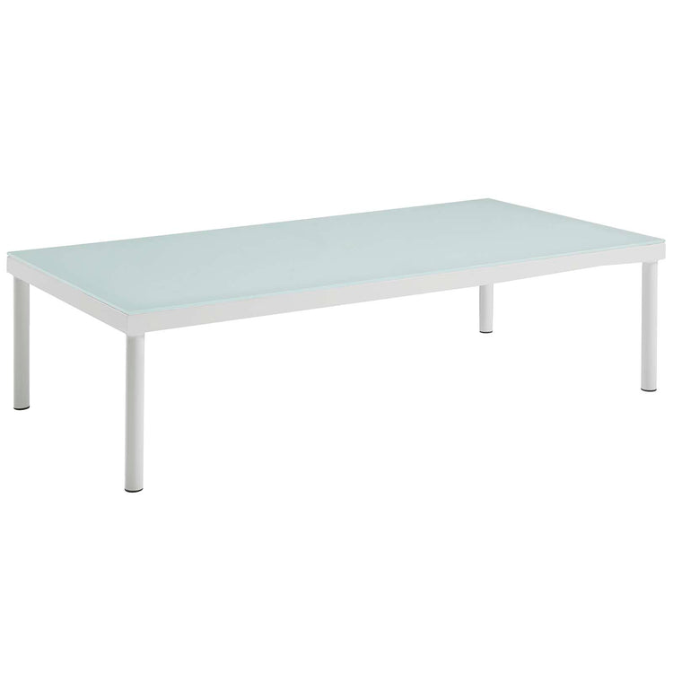 Harmony 10 Piece Outdoor Patio Aluminum Sectional Sofa Set - White Gray