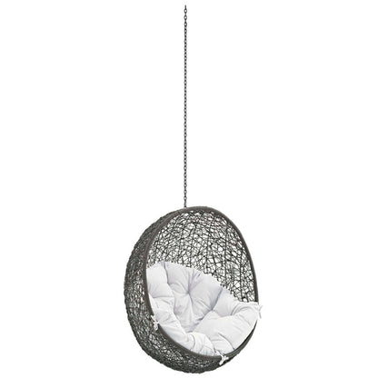 Hide Outdoor Patio Swing Chair Without Stand - Gray White