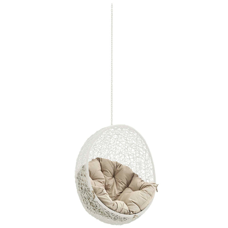 Hide Outdoor Patio Swing Chair Without Stand - White Beige