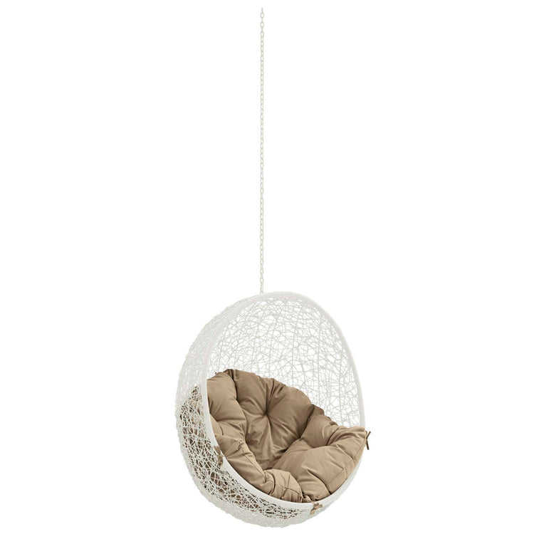 Hide Outdoor Patio Swing Chair Without Stand - White Mocha