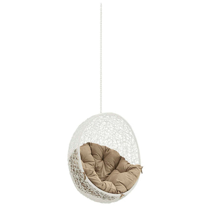 Hide Outdoor Patio Swing Chair Without Stand - White Mocha
