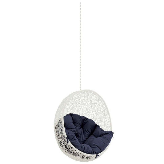 Hide Outdoor Patio Swing Chair Without Stand - White Navy