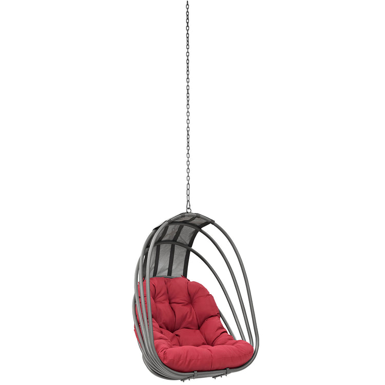 Whisk Outdoor Patio Swing Chair Without Stand - Red