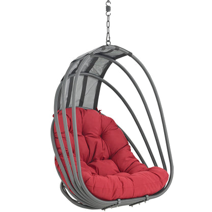 Whisk Outdoor Patio Swing Chair Without Stand - Red