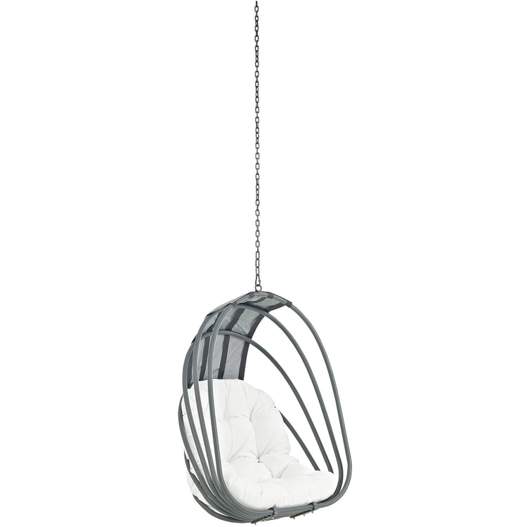 Whisk Outdoor Patio Swing Chair Without Stand - White