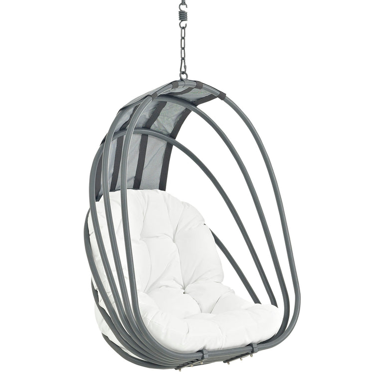 Whisk Outdoor Patio Swing Chair Without Stand - White