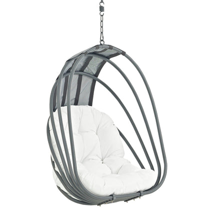 Whisk Outdoor Patio Swing Chair Without Stand - White