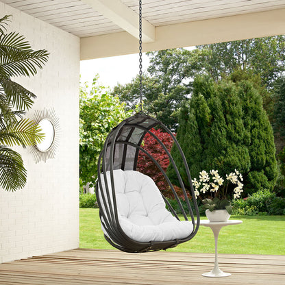 Whisk Outdoor Patio Swing Chair Without Stand - White