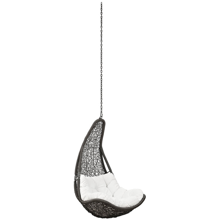 Abate Outdoor Patio Swing Chair Without Stand - Gray White