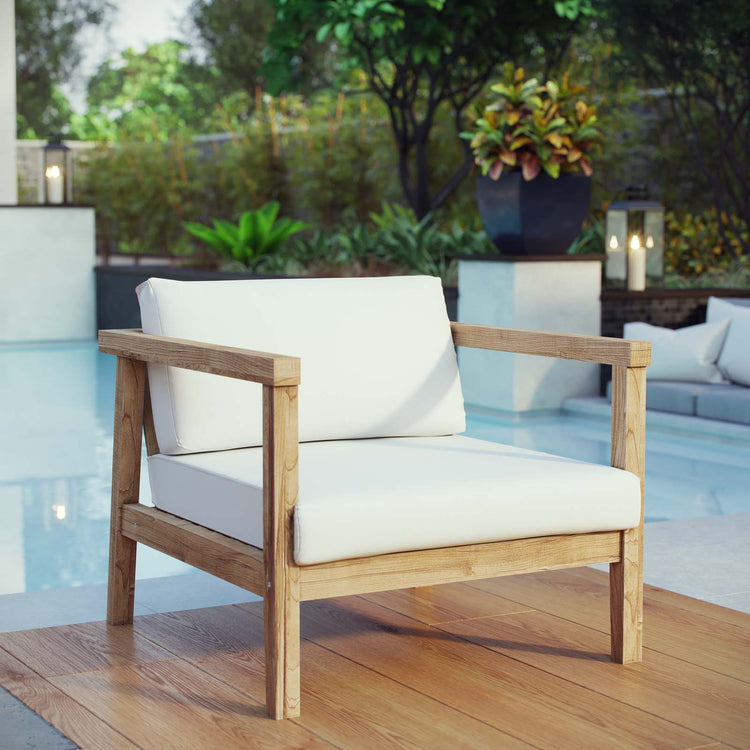 Bayport Outdoor Patio Teak Armchair - Default Title