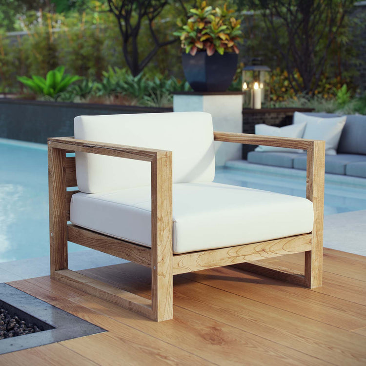 Upland Outdoor Patio Teak Armchair - Default Title