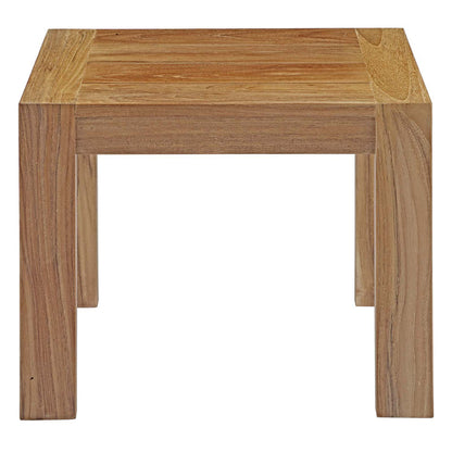 Upland Outdoor Patio Wood Side Table - Default Title