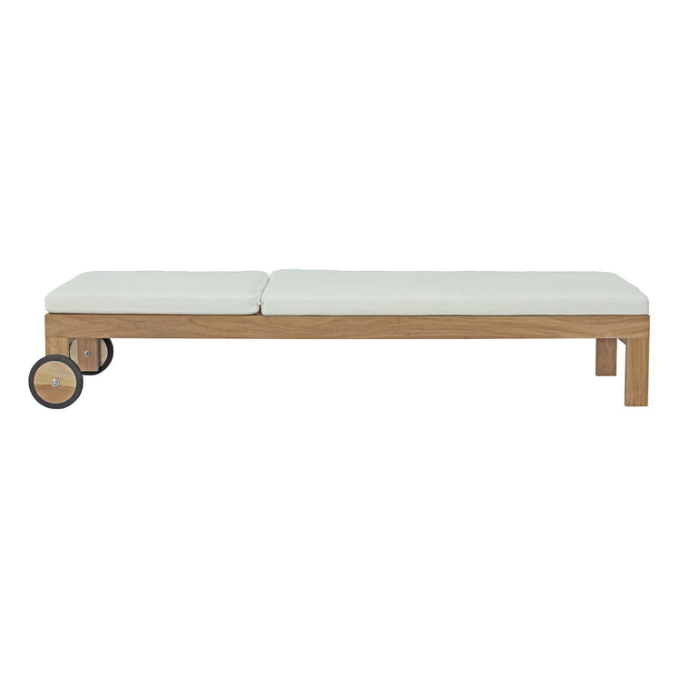 Upland Outdoor Patio Teak Chaise - Default Title