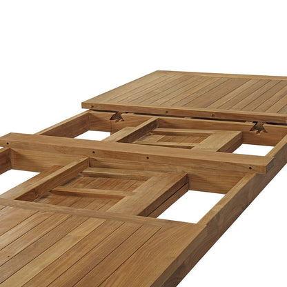 Marina Extendable Outdoor Patio Teak Dining Table - Default Title