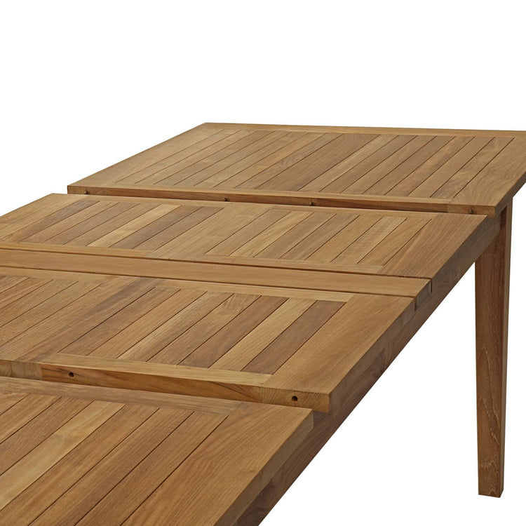 Marina Extendable Outdoor Patio Teak Dining Table - Default Title