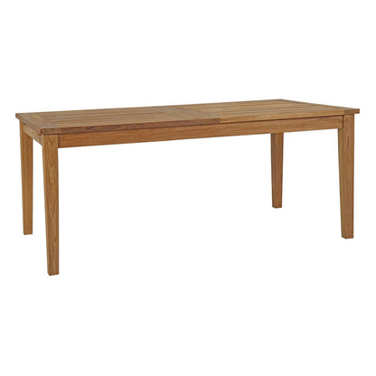 Marina Extendable Outdoor Patio Teak Dining Table - Default Title