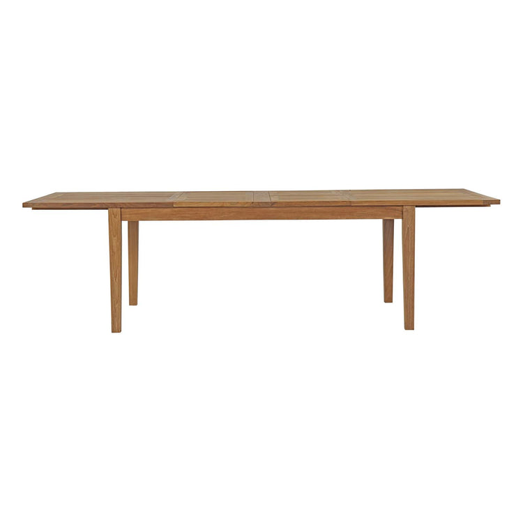 Marina Extendable Outdoor Patio Teak Dining Table - Default Title