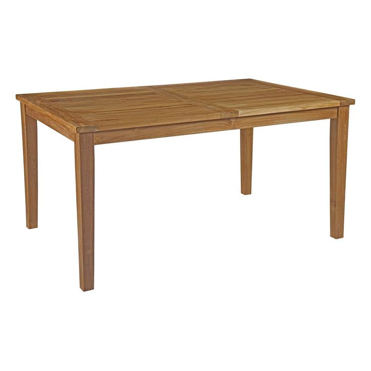Marina 60" Outdoor Patio Teak Dining Table - Default Title