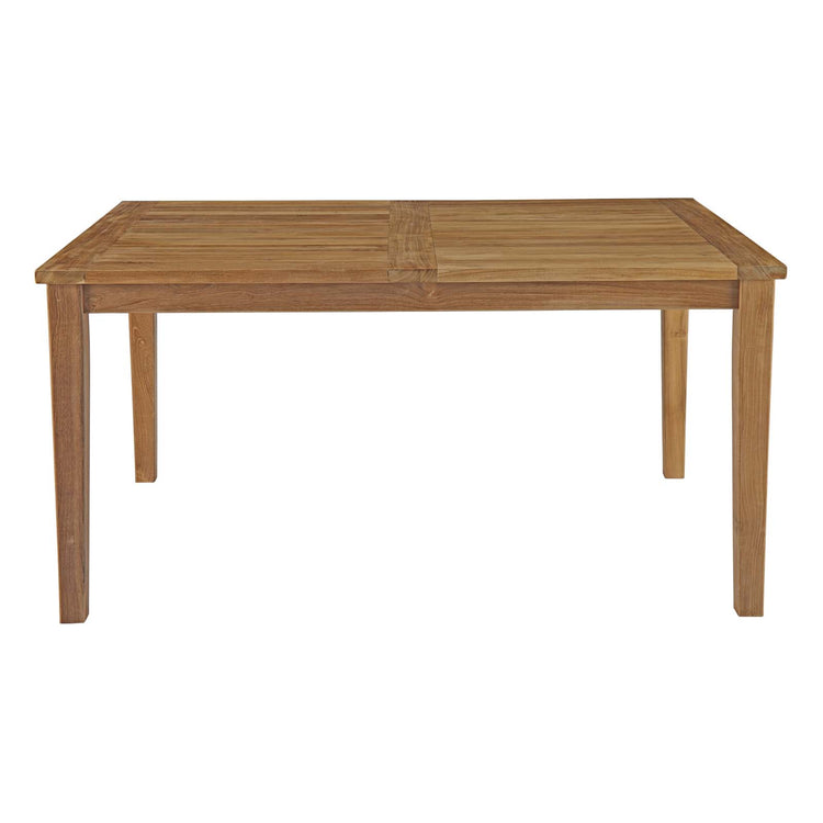 Marina 60" Outdoor Patio Teak Dining Table - Default Title