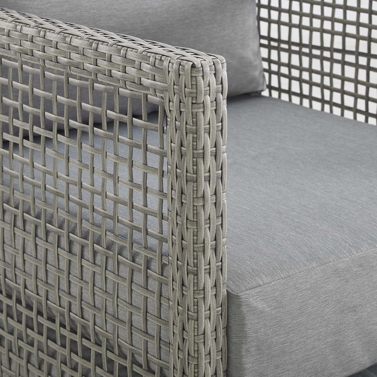Aura Rattan Outdoor Patio Armchair - Gray Gray