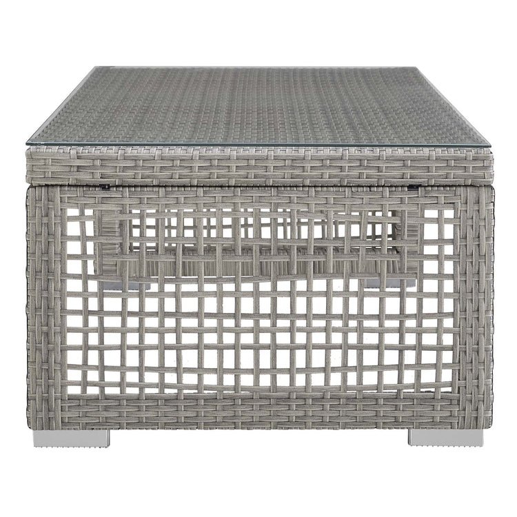 Aura Rattan Outdoor Patio Coffee Table - Default Title