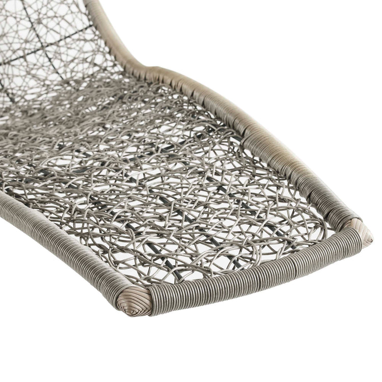 Landscape Hanging Chaise Lounge Outdoor Swing Chair - Light Gray Turquoise