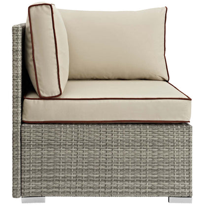 Repose Outdoor Patio Corner - Light Gray Beige