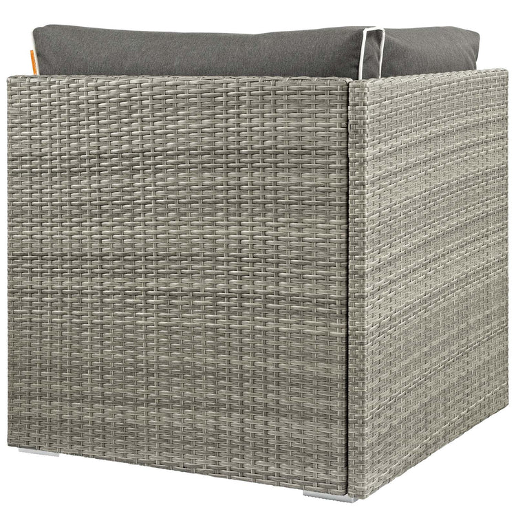 Repose Outdoor Patio Corner - Light Gray Charcoal