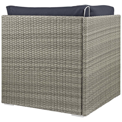 Repose Outdoor Patio Corner - Light Gray Navy