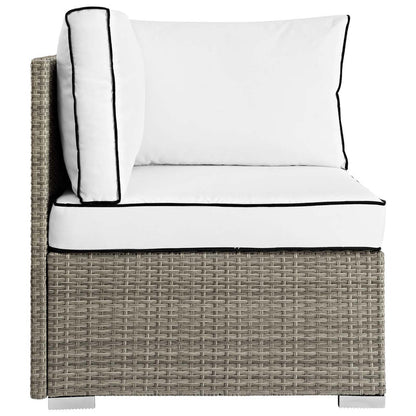 Repose Outdoor Patio Corner - Light Gray White