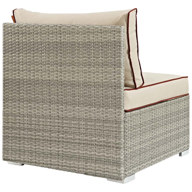 Repose Outdoor Patio Armless Chair - Light Gray Beige
