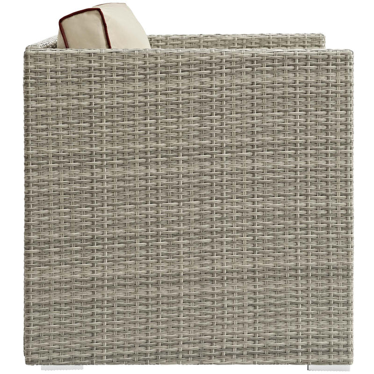 Repose Outdoor Patio Armchair - Light Gray Beige