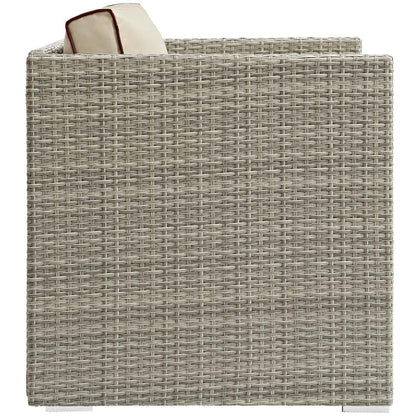Repose Outdoor Patio Armchair - Light Gray Beige