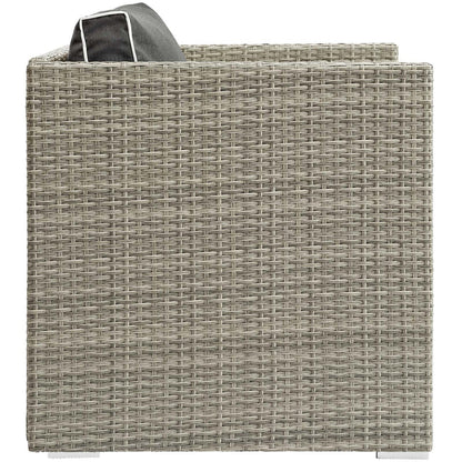 Repose Outdoor Patio Armchair - Light Gray Charcoal