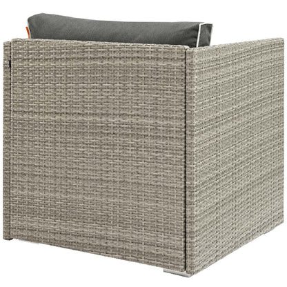 Repose Outdoor Patio Armchair - Light Gray Charcoal