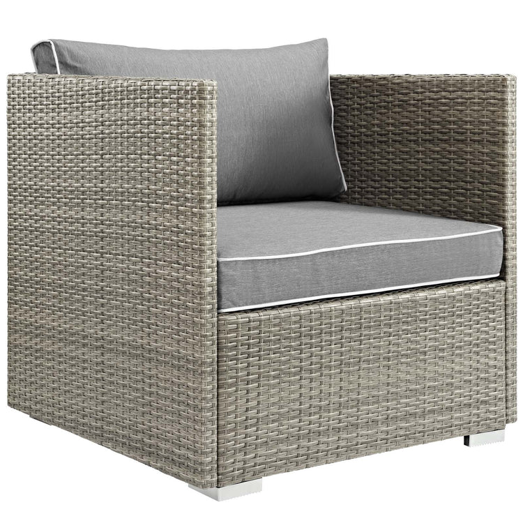 Repose Outdoor Patio Armchair - Light Gray Gray