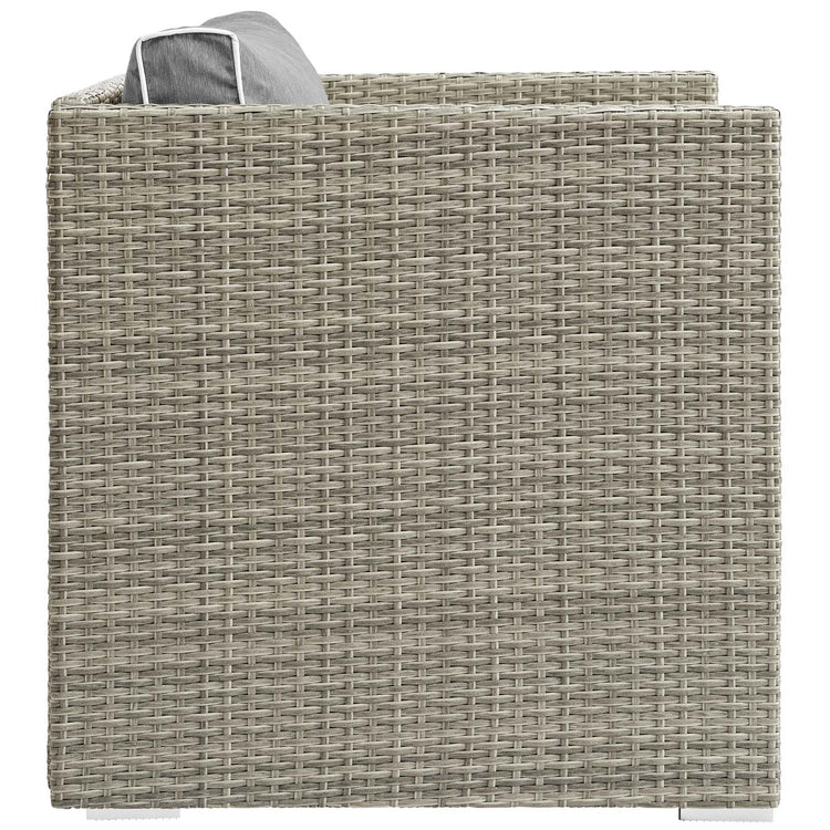 Repose Outdoor Patio Armchair - Light Gray Gray