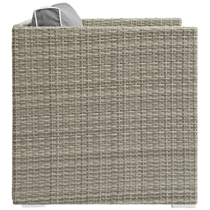 Repose Outdoor Patio Armchair - Light Gray Gray