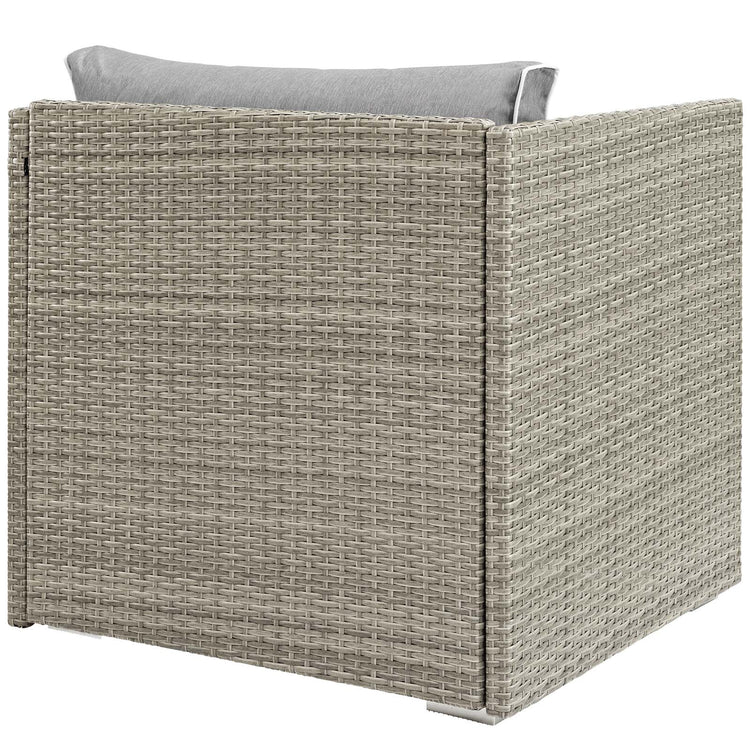Repose Outdoor Patio Armchair - Light Gray Gray
